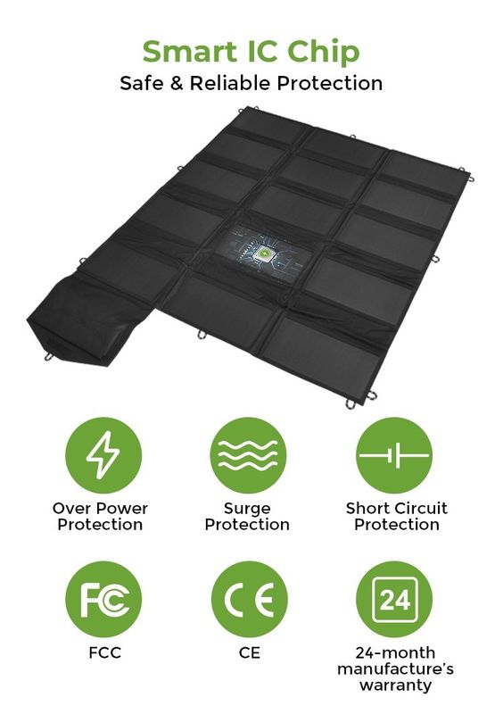 Năng lượng mặt trời linh hoạt bộ sạc tấm pin mặt trời di động 100w cho nhà máy điện RV