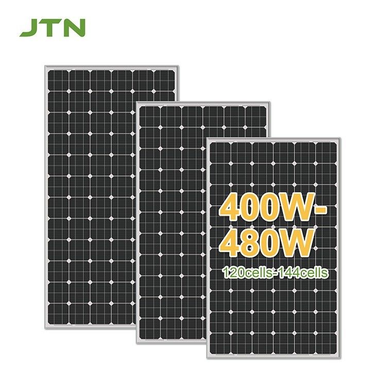 Bảng năng lượng mặt trời PV đơn 480W Tất cả các tấm năng lượng mặt trời màu đen 475W 485W Kích thước pin 156.75mmx156.75mm