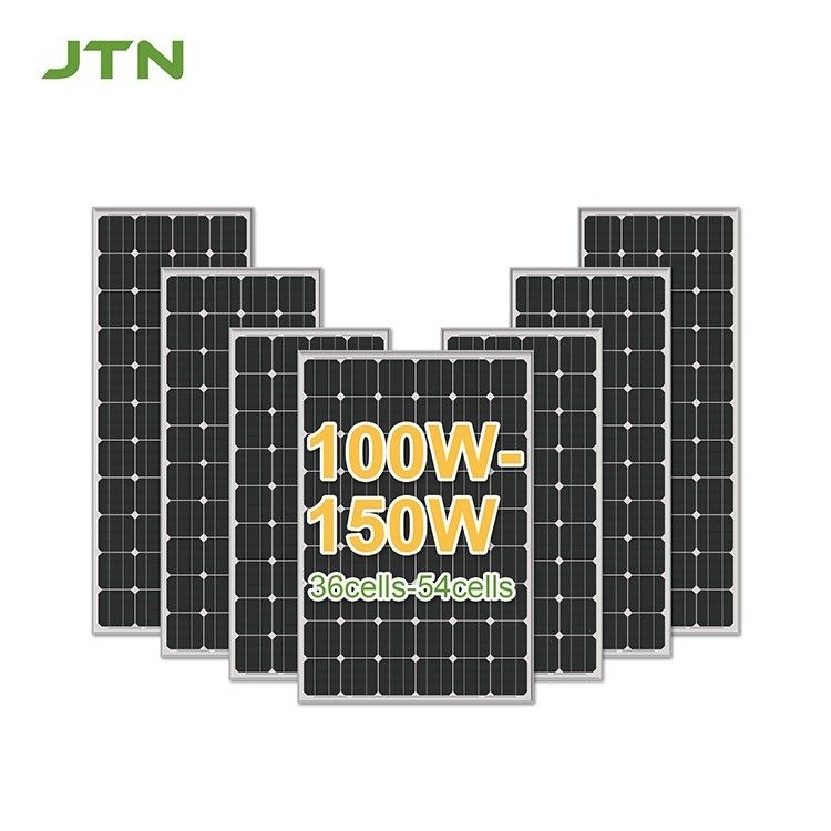 Black Shingle 100W 170W Black Mono PV Panel với vật liệu bề mặt PET / ETFE / GLASS
