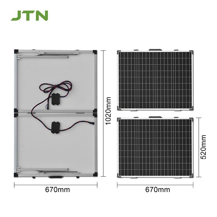 Champing Mono Photovoltaic 100W tấm pin mặt trời gấp CE/FCC/ROHS/PSE Chứng nhận 12 năm chế tạo