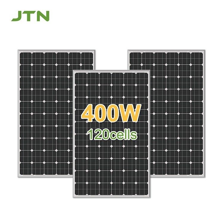 400 Watt Full Black Solar Panel với vật liệu bề mặt thủy tinh và 12 năm chế tạo