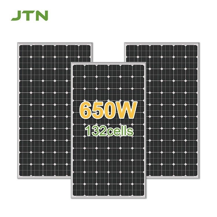 Không thấm nước IP65 JTN 210mm Solar Cell Photovoltaic Module 660W Mono Panel Solar Panel cho nhà