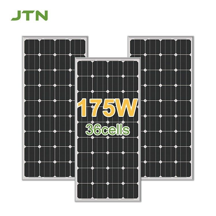 Vật liệu bề mặt PET / ETFE / Glass 175W Mono Solar Panel cho hệ thống năng lượng mặt trời tại nhà